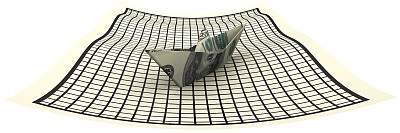 纸船上有一张美国纸币，放在一个笼子里图片下载