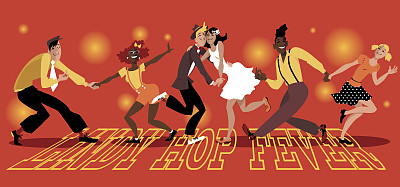 Lindy Hop热潮素材图片