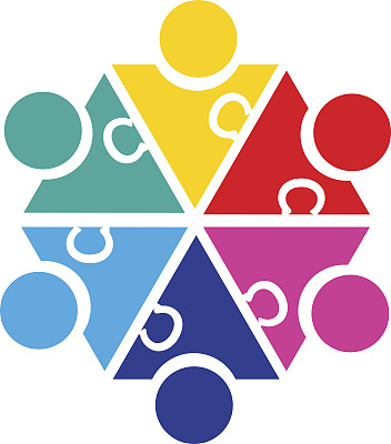 人们团队合作的社交媒体符号图片下载