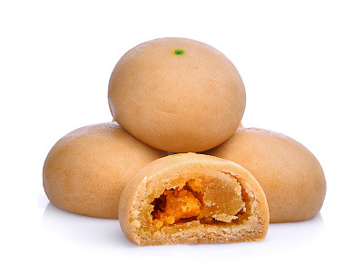 甜点麻糬孤立在白色背景图片下载