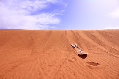 撒哈拉沙漠中的沙板图片下载