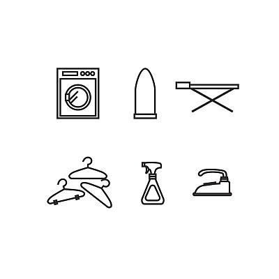 洗衣图标矢量图片下载