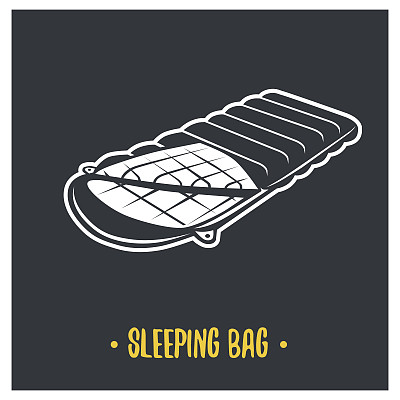 睡袋插图。图片下载