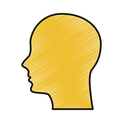 人的侧面孤立图标图片下载