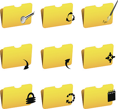 向量的文件夹图标图片下载