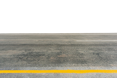 孤立的柏油路侧视图图片下载