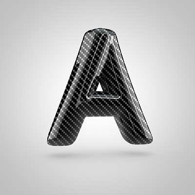 黑碳字母孤立在白色背景上的大写字母图片下载