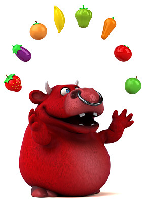 红牛- 3D插图图片下载