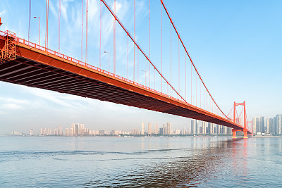 武汉鹦鹉滩长江大桥图片下载