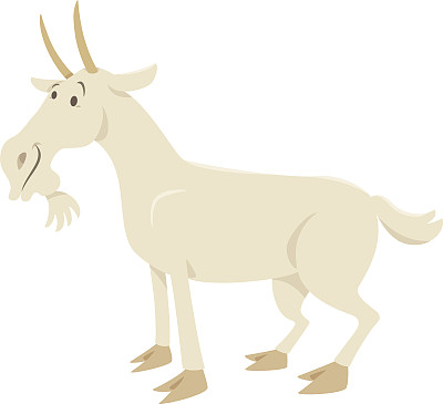 有趣的山羊动物角色素材图片
