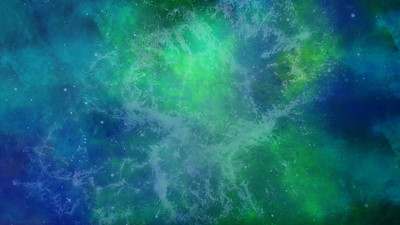 蓝色和绿色星系图片下载