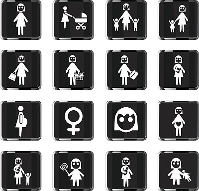 女性图标合集图片下载