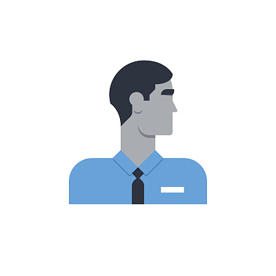 人侧视、转头、保安工作、销售人员、客服图片下载