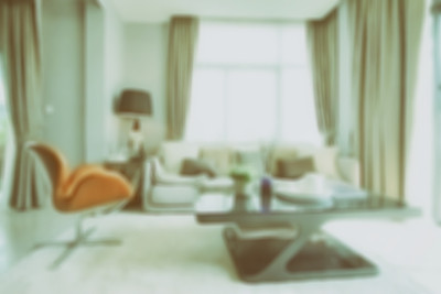 现代风格的客厅内部散焦图片下载