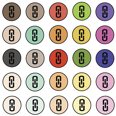 一组链接连接按钮-互联网网站图标矢量图片下载
