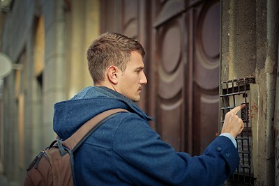 按门铃素材图片