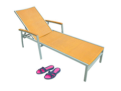 沙滩椅和沙滩鞋图片下载