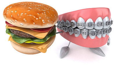 有趣的牙齿素材图片