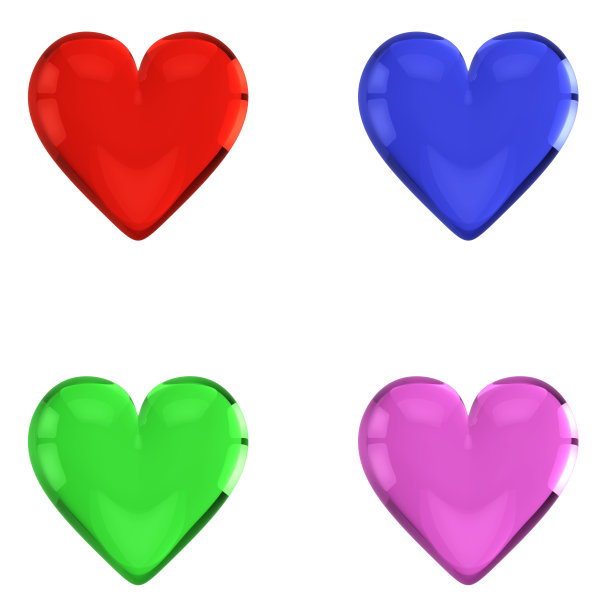 3 d玻璃心图片下载