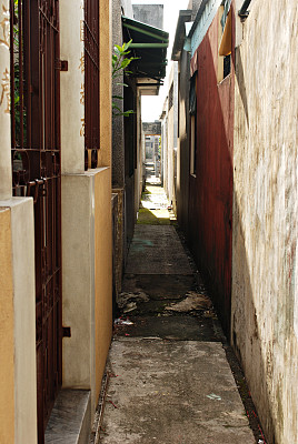 狭窄的城市小巷图片下载