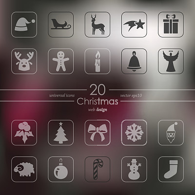 圣诞标志套装图片下载