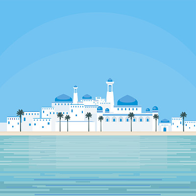 海边的老城图片下载