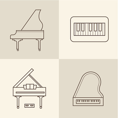 钢琴图标图片下载