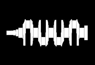 曲轴的三维插图图片下载