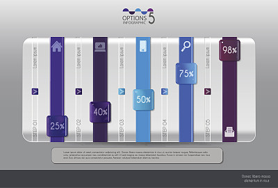 矢量插图信息图形集。图片下载