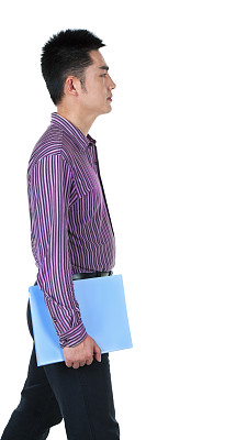 正面的亚洲商人的半长照片图片下载