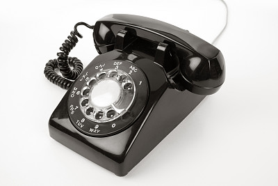黑色的电话素材图片