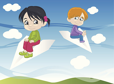 孩子们飞图片下载