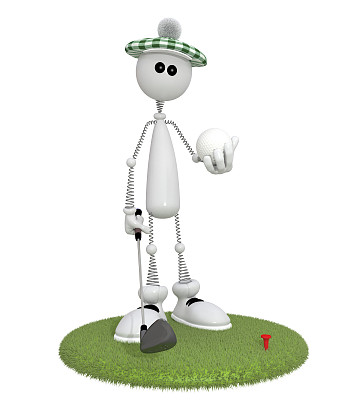 3d小矮人golfist。图片下载