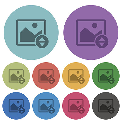 垂直移动图像颜色较暗的平面图标图片下载