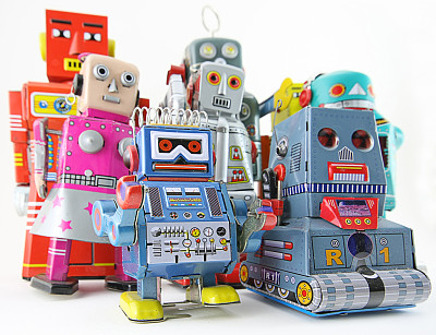 玩具机器人小组图片下载