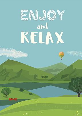 夏天的乡村景观图片下载