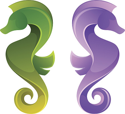 程式化的海马图片下载