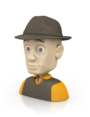 男人戴着帽子图片下载