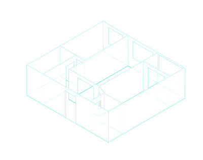 空房间的计划。等距视图。示意图说明。图片下载