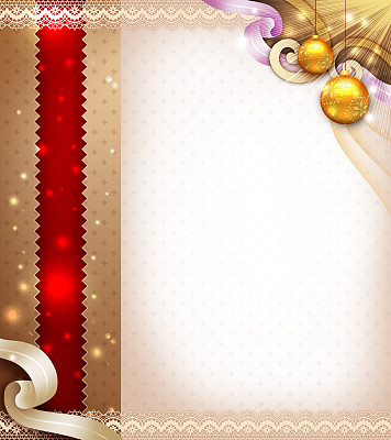 优雅的圣诞装饰物设计图片下载