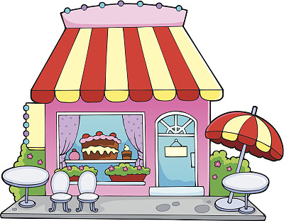 卡通糖果店图片下载