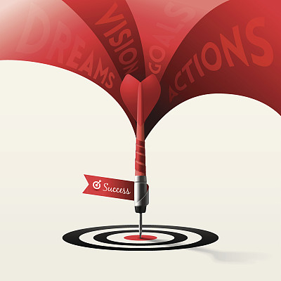 Dart目标业务概念图片下载