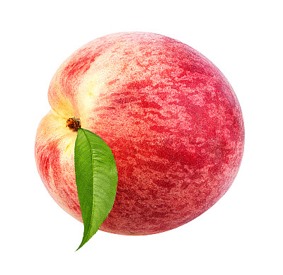 桃孤立在白色上图片下载