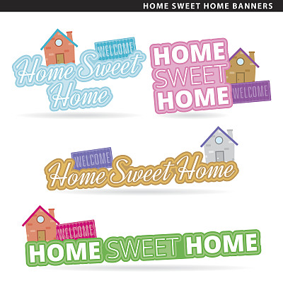 回家，甜蜜的家横幅图片下载