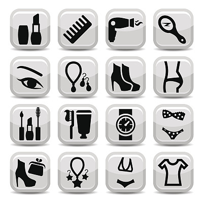 时尚矢量图标图片下载