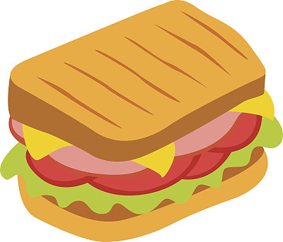 三明治矢量图标图片下载