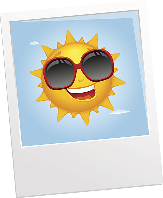 快乐太阳卡通照片图片下载