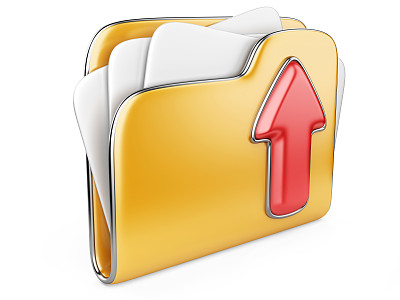 上传文件夹3d图标。图片下载