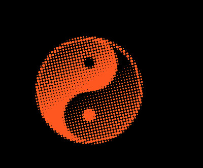 阴阳虚点半色调图案背景图片下载