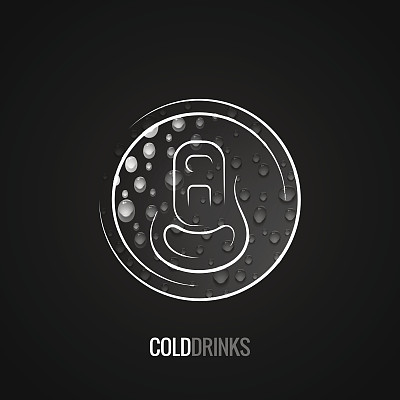 铝可以饮料的标志背景图片下载